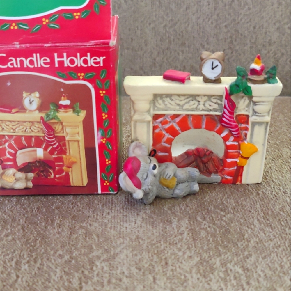 Christmas Ceramic candle holder